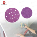 Purple Ceramic Film Sanding Disc for Auto Paint